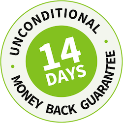 Unconditional 14 day money back guarantee